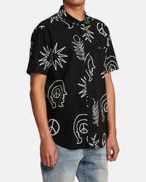5 Anytime - Short Sleeve Shirt for Men Black AVYWT00371 RVCA