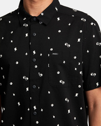 3 Degenerate - Short Sleeve Shirt for Men Black AVYWT00372 RVCA