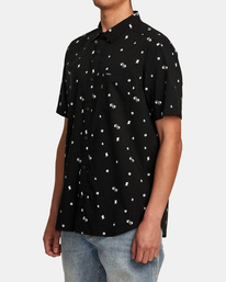 4 Degenerate - Short Sleeve Shirt for Men Black AVYWT00372 RVCA