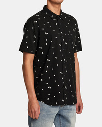 5 Degenerate - Short Sleeve Shirt for Men Black AVYWT00372 RVCA