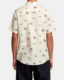 2 Pushin Up - Short Sleeve Shirt for Men White AVYWT00393 RVCA