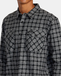 2 Hughes Flannel - Chemise manches longues pour Homme Gris AVYWT00452 RVCA