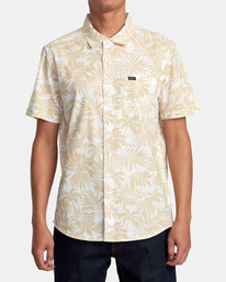 0 Rvgazi - Camisa de Manga Corta para Hombre Beige AVYWT00453 RVCA