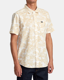 4 Rvgazi - Short Sleeve Shirt for Men Beige AVYWT00453 RVCA