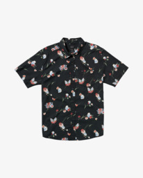 0 Morning Glory - Short Sleeve Shirt for Men Black AVYWT00490 RVCA