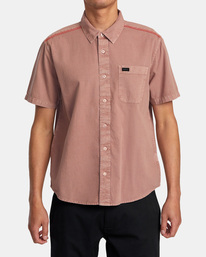 0 PTC - Camicia a maniche corte con taschino da Uomo  AVYWT00494 RVCA