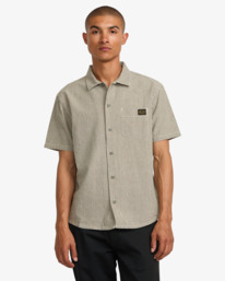 0 Dayshift - Short Sleeve Shirt for Men Green AVYWT00496 RVCA