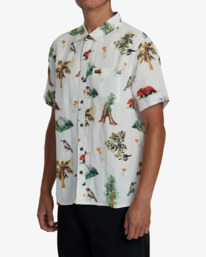 3 Artifacts - Camisa de Manga Corta para Hombre Blanco AVYWT00499 RVCA