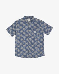 0 Exotica - Camisa de Manga Corta para Hombre Azul AVYWT00500 RVCA