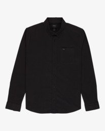 0 Thatll Do - Camisa de manga larga para hombre Negro AVYWT00543 RVCA