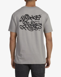 7 Tag - T-shirt pour Homme Gris AVYZT01842 RVCA