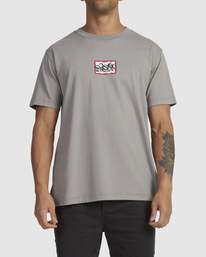 0 Tag - T-shirt pour Homme Gris AVYZT01842 RVCA