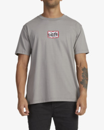 5 Tag - T-shirt pour Homme Gris AVYZT01842 RVCA