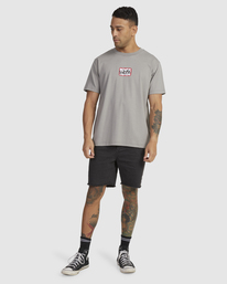 6 Tag - T-shirt pour Homme Gris AVYZT01842 RVCA