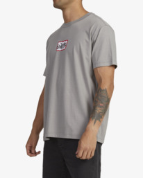 4 Tag - T-shirt pour Homme Gris AVYZT01842 RVCA