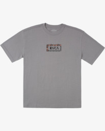 0 Food Chain - Maglietta da Uomo Gray AVYZT01844 RVCA
