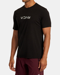 3 RVCA Layer Flip - Short Sleeves T-shirt for Men Black AVYZT02321 RVCA