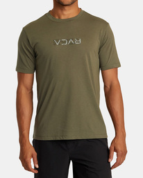 0 RVCA Layer Flip - T-Shirt für Männer Grün AVYZT02321 RVCA