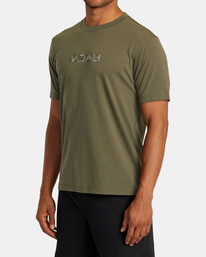 3 RVCA Layer Flip - Camiseta de manga corta para Hombre Verde AVYZT02321 RVCA