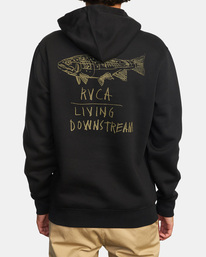 11 Ben Horton Downstream - Kapuzenpulli für Männer Schwarz C1HORERVP2 RVCA
