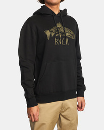 7 Ben Horton Downstream - Kapuzenpulli für Männer Schwarz C1HORERVP2 RVCA
