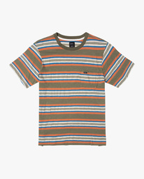 0 Blue Beat Stripe - Short Sleeve T-Shirt for Men  C1KTRARVP2 RVCA