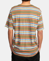 2 Blue Beat Stripe - Short Sleeve T-Shirt for Men  C1KTRARVP2 RVCA