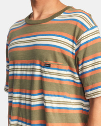 3 Blue Beat Stripe - Short Sleeve T-Shirt for Men  C1KTRARVP2 RVCA