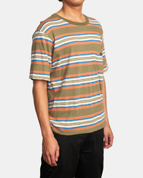 5 Blue Beat Stripe - Short Sleeve T-Shirt for Men  C1KTRARVP2 RVCA