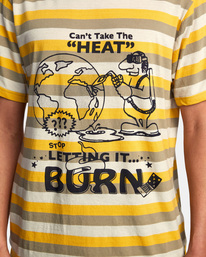 3 Daybreak Stripe - Short Sleeve T-Shirt for Men Yellow C1KTRCRVP2 RVCA