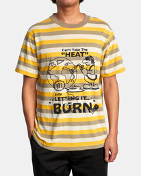 1 Daybreak Stripe - Short Sleeve T-Shirt for Men Yellow C1KTRCRVP2 RVCA