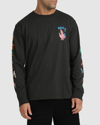 6 Luke Pelletier X Kristen Liu Wong Parrot Ice - Long Sleeve T-Shirt for Men  C1LSRCRVP2 RVCA