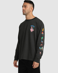 3 Luke Pelletier X Kristen Liu Wong Parrot Ice - Long Sleeve T-Shirt for Men  C1LSRCRVP2 RVCA