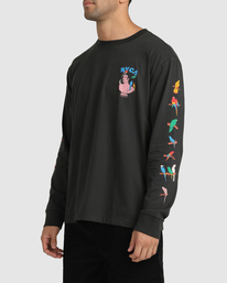 4 Luke Pelletier X Kristen Liu Wong Parrot Ice - Long Sleeve T-Shirt for Men  C1LSRCRVP2 RVCA