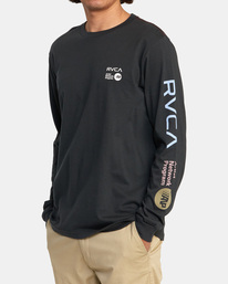 5 ANP - Long Sleeve T-Shirt for Men Black C1LSRGRVP2 RVCA