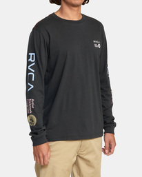 6 ANP - Long Sleeve T-Shirt for Men Black C1LSRGRVP2 RVCA