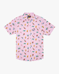 0 Luke Pelletier X Kristen Liu Wong Parrots - Short Sleeve Shirt for Men Pink C1SHRKRVP2 RVCA