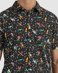 3 Luke Pelletier X Kristen Liu Wong Parrots - Short Sleeve Shirt for Men  C1SHRKRVP2 RVCA