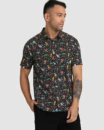 1 Luke Pelletier X Kristen Liu Wong Parrots - Short Sleeve Shirt for Men  C1SHRKRVP2 RVCA