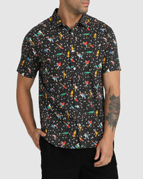 7 Luke Pelletier X Kristen Liu Wong Parrots - Short Sleeve Shirt for Men  C1SHRKRVP2 RVCA