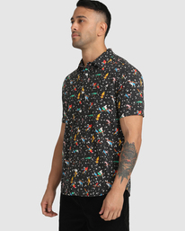 4 Luke Pelletier X Kristen Liu Wong Parrots - Short Sleeve Shirt for Men  C1SHRKRVP2 RVCA