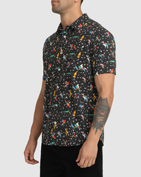 5 Luke Pelletier X Kristen Liu Wong Parrots - Short Sleeve Shirt for Men  C1SHRKRVP2 RVCA