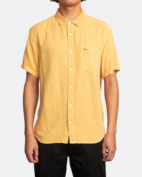 1 Ptc Woven - Chemise manches courtes pour Homme Jaune C1SHRNRVP2 RVCA