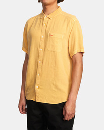 4 Ptc Woven - Chemise manches courtes pour Homme Jaune C1SHRNRVP2 RVCA