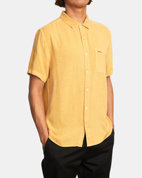 5 Ptc Woven - Chemise manches courtes pour Homme Jaune C1SHRNRVP2 RVCA