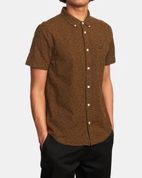 5 That'll Do Dobby - Short Sleeve Shirt for Men Pink C1SHRRRVP2 RVCA