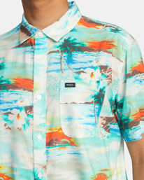 3 Paradiso - Kurzärmliges Hemd für Männer Blau C1SHRSRVP2 RVCA