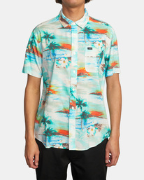 1 Paradiso - Kurzärmliges Hemd für Männer Blau C1SHRSRVP2 RVCA