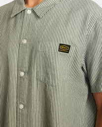 3 Recession Collection Day Shift Stripe - Kurzärmliges Hemd für Männer  C1SHRURVP2 RVCA