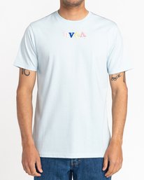 2 Luke Pelletier X Kristen Liu Wong Skull Club - Short Sleeve T-Shirt for Men Blue C1SSRFRVP2 RVCA